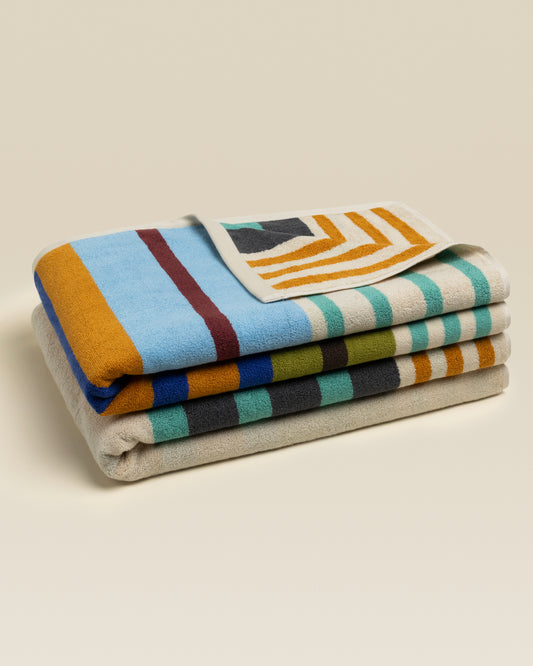 Plush  Cotton Reversible Towel - Janus Composition