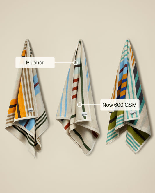 Plush  Cotton Reversible Towel - Janus Composition