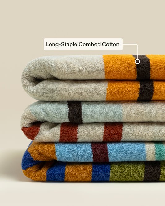 Plush  Cotton Reversible Towel - Janus Composition