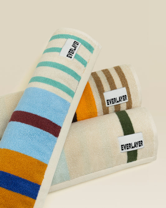 Plush  Cotton Reversible Towel - Janus Composition
