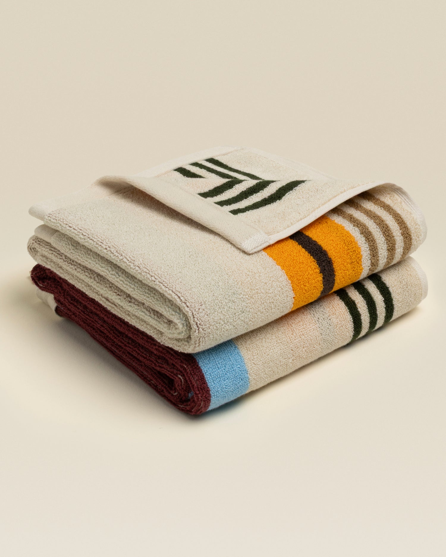 Plush  Cotton Reversible Towel - Janus Composition