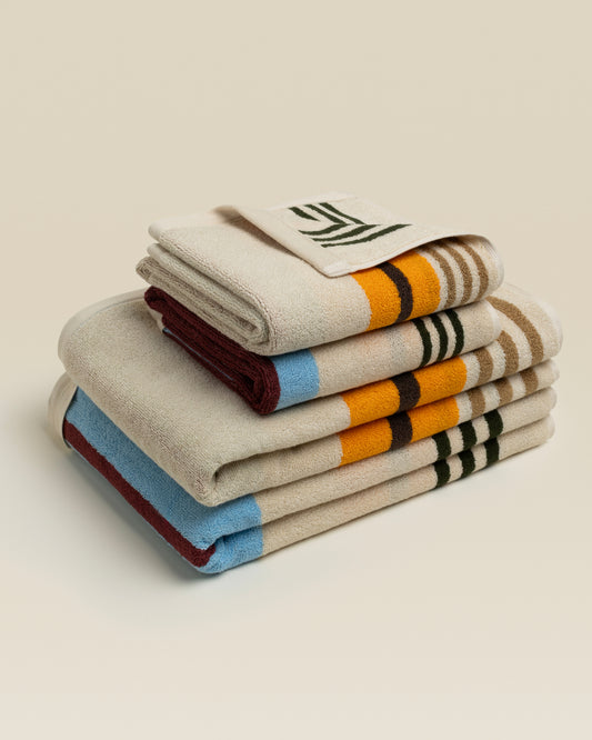 Plush  Cotton Reversible Towel - Janus Composition