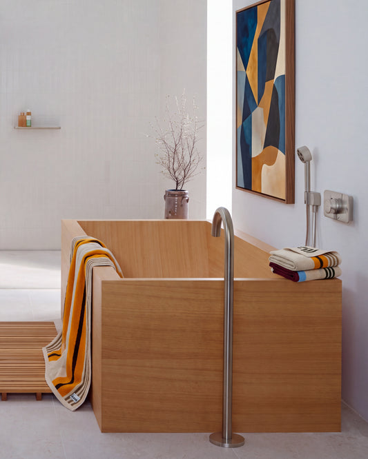 Plush  Cotton Reversible Towel - Janus Composition