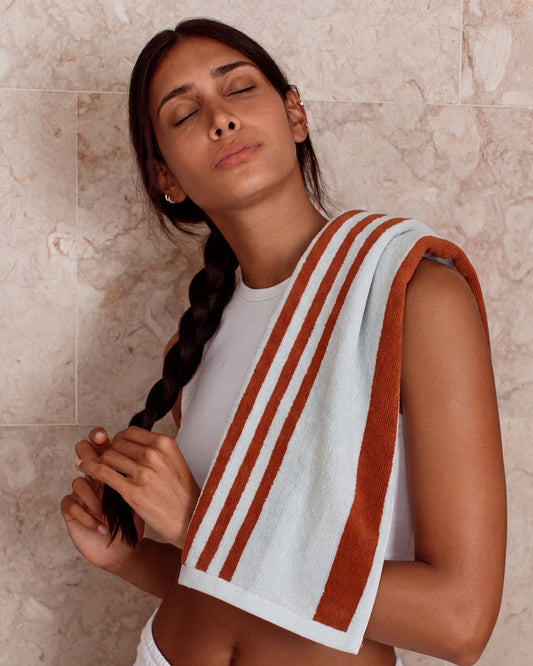 Plush Cotton Reversible Towel - Janus Edge