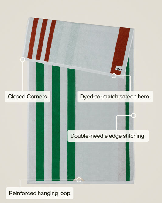 Plush Cotton Reversible Towel - Janus Edge