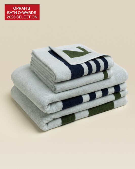 Plush Cotton Reversible Towel - Janus Edge
