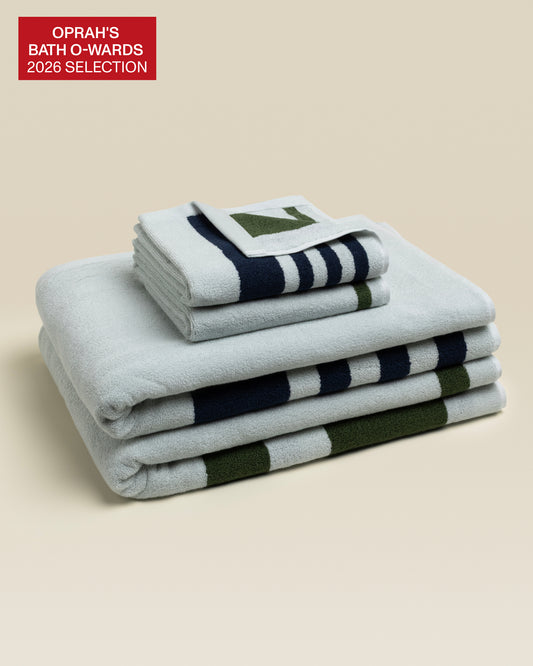 Plush Cotton Reversible Towel - Janus Edge