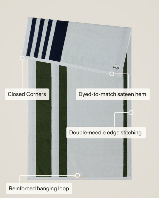 Plush Cotton Reversible Towel - Janus Edge