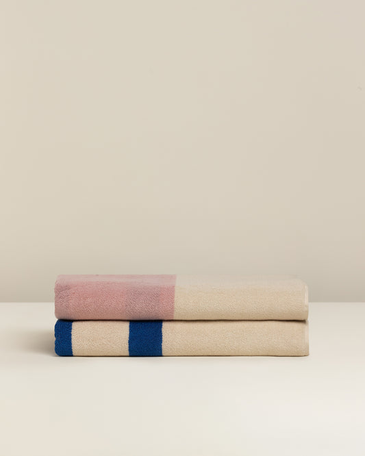 Janus Reverso: Soft Cotton Reversible Stripe Towel