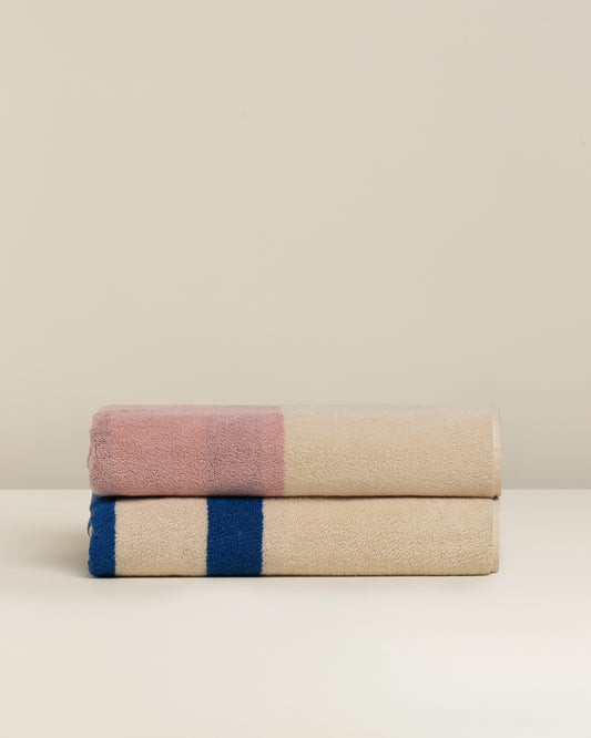 Janus Reverso: Soft Cotton Reversible Stripe Towel