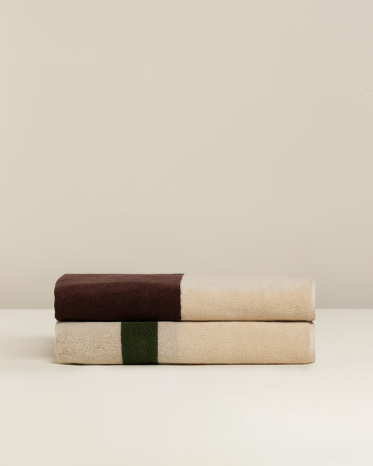 Janus Reverso: Soft Cotton Reversible Stripe Towel