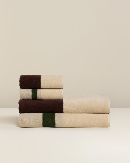 Janus Reverso: Soft Cotton Reversible Stripe Towel