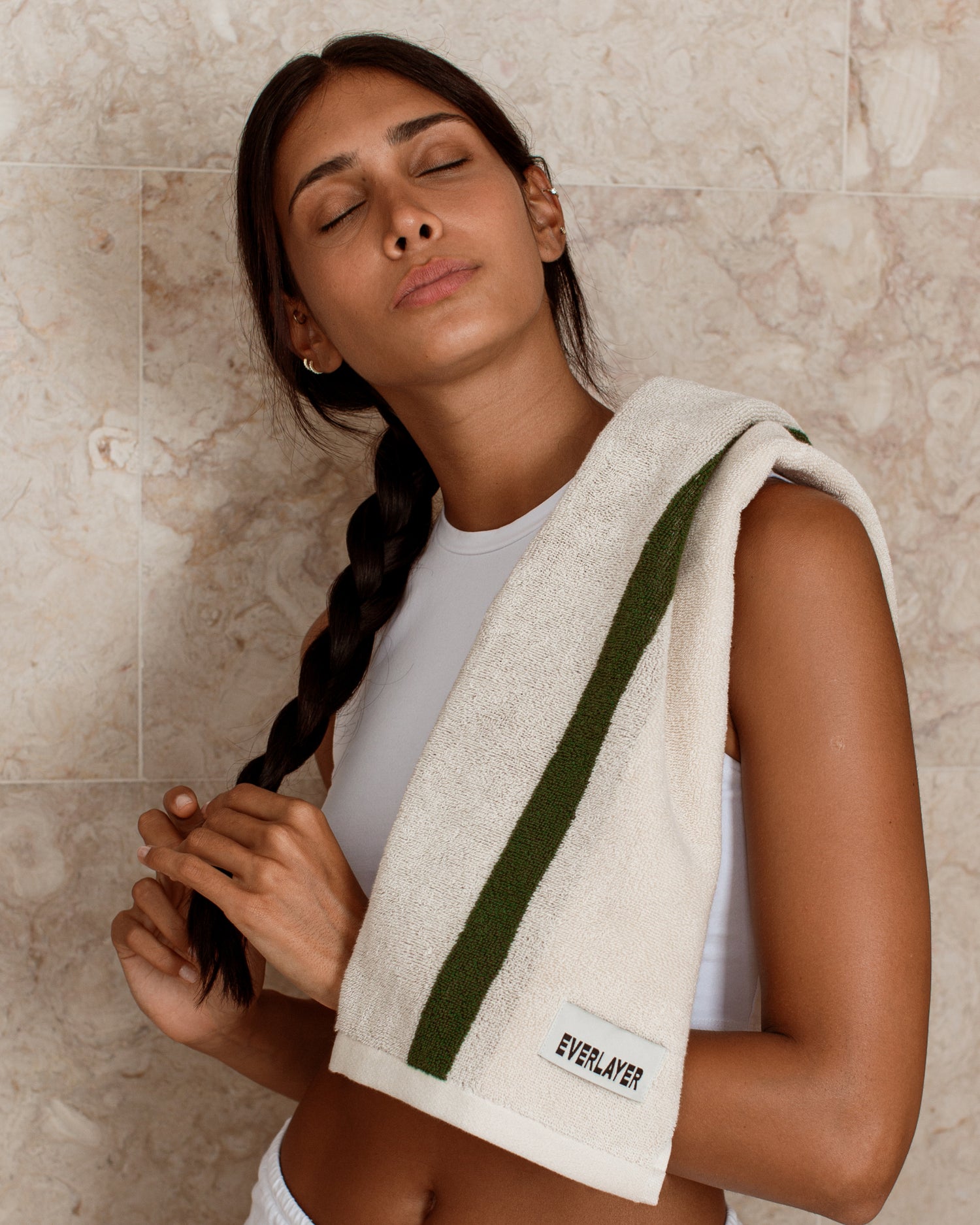 Janus Reverso: Soft Cotton Reversible Stripe Towel