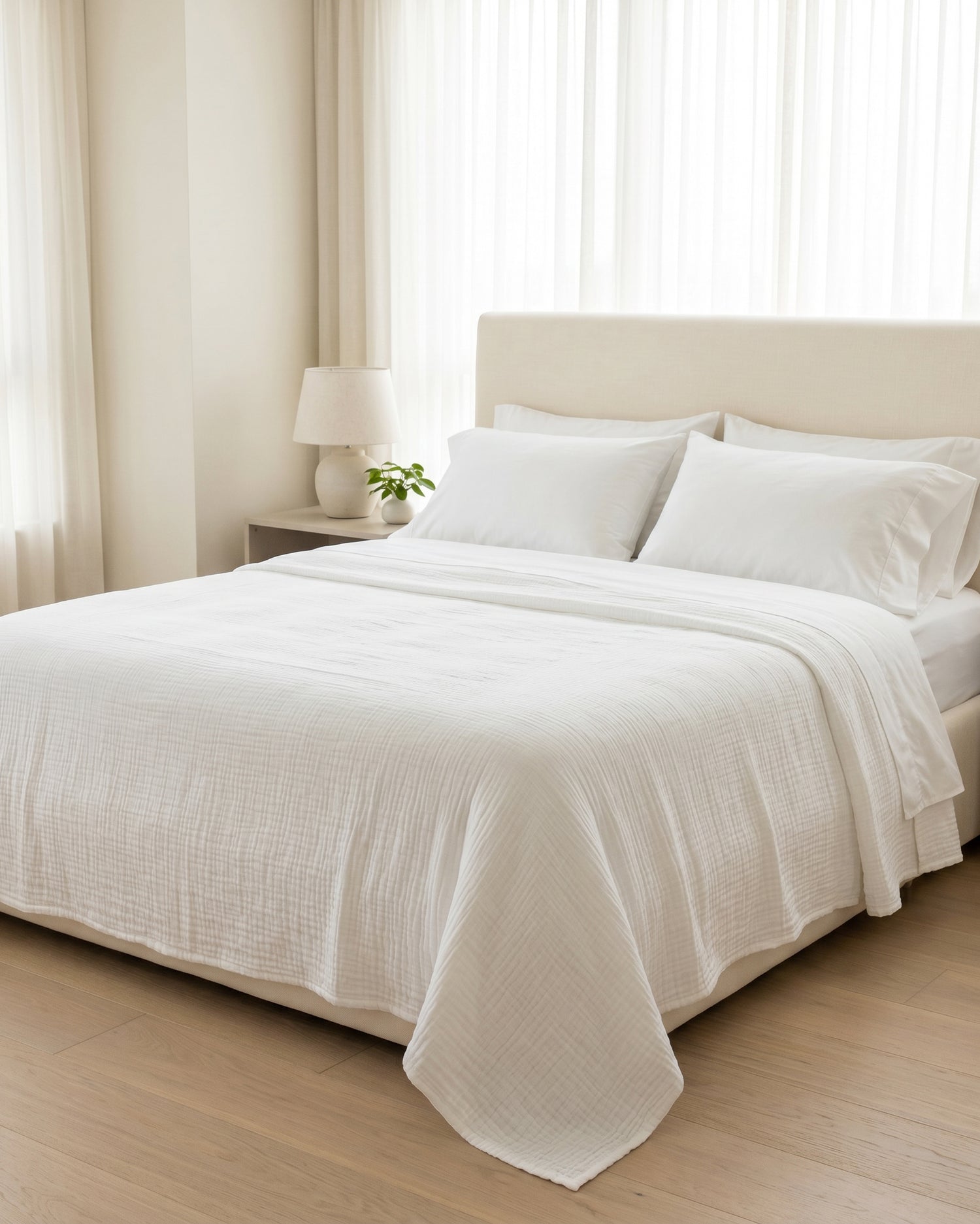 La Jolla: Fluffy Cotton Bed Blanket