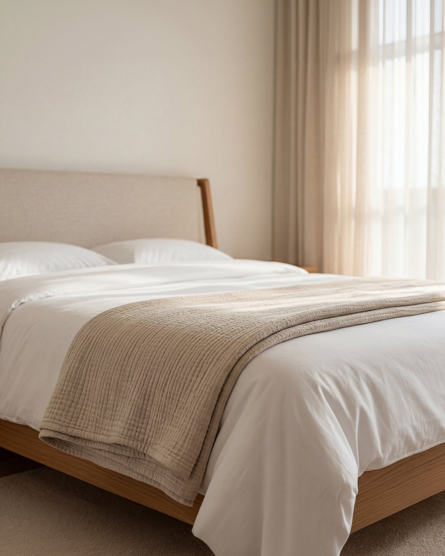 La Jolla: Fluffy Cotton Bed Blanket