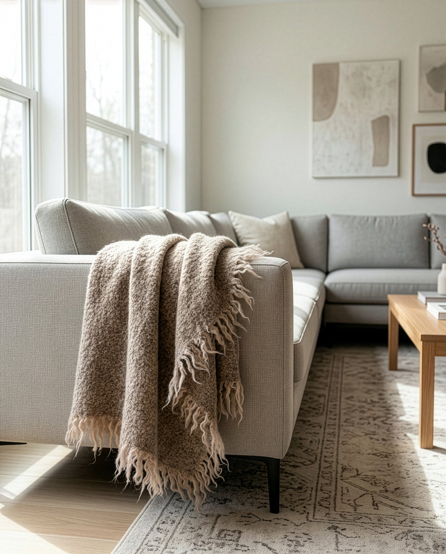 Pula: Baby Alpaca Boucle Throw Blanket