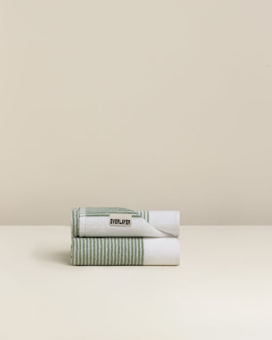 Sani: Soft Cotton Dual Tone Stripe Towel