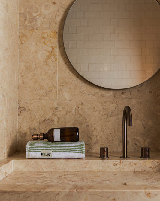 Sani: Soft Cotton Dual Tone Stripe Towel