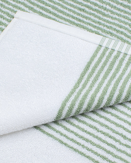Sani: Soft Cotton Dual Tone Stripe Towel