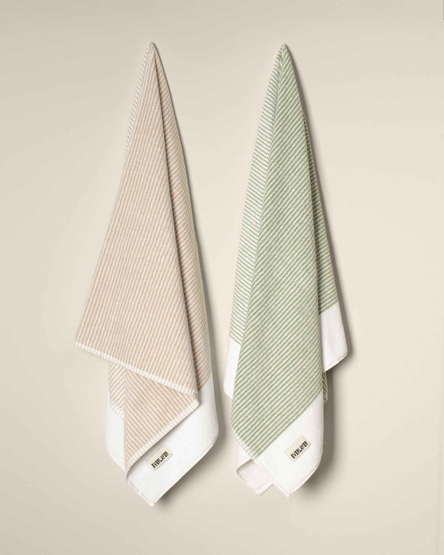 Sani: Soft Cotton Dual Tone Stripe Towel