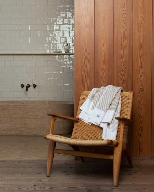 Sani: Soft Cotton Dual Tone Stripe Towel