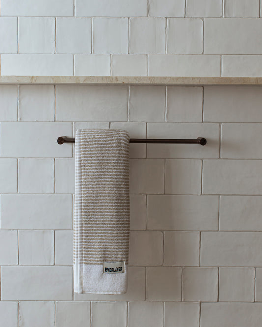 Sani: Soft Cotton Dual Tone Stripe Towel