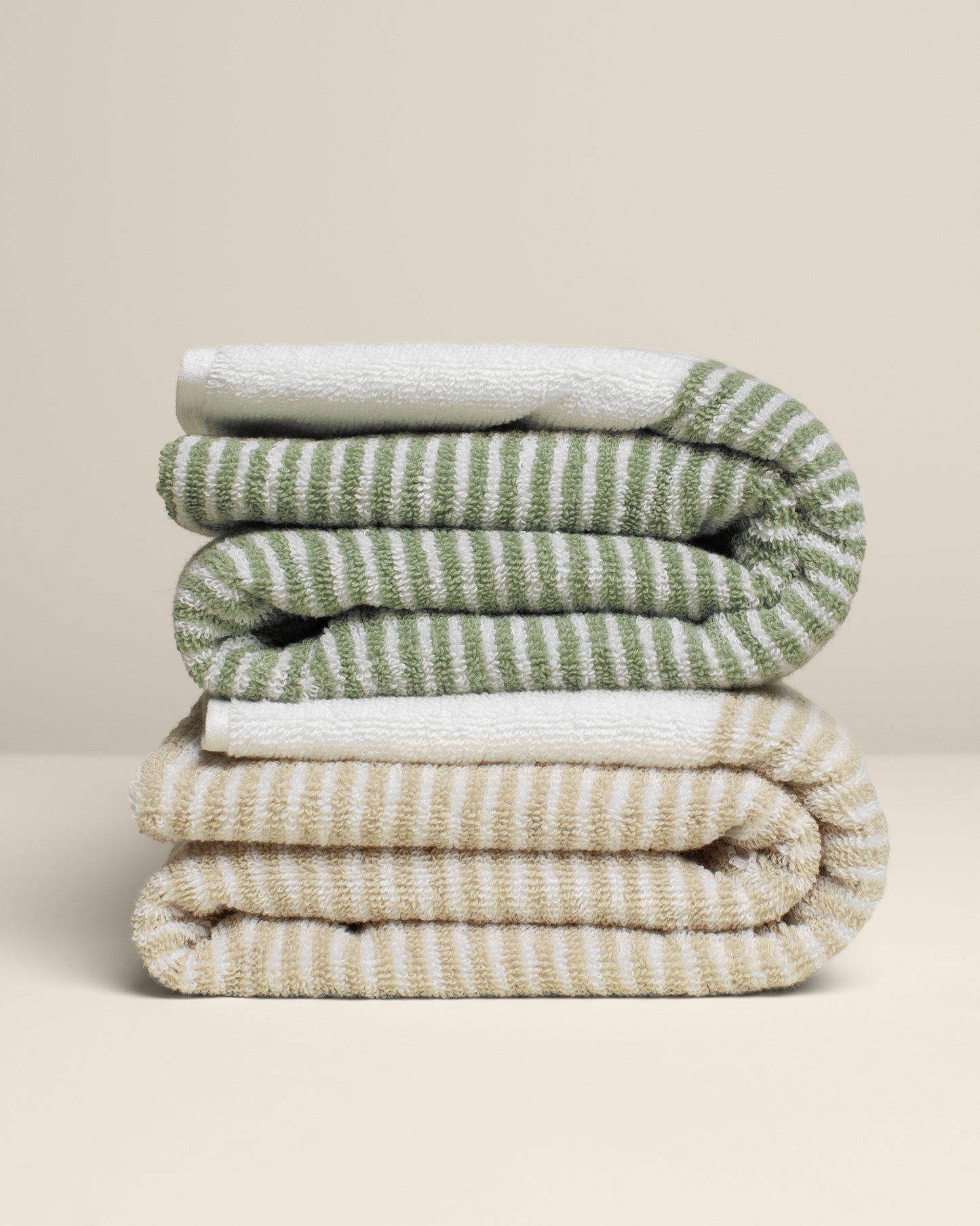 Sani: Soft Cotton Dual Tone Stripe Towel