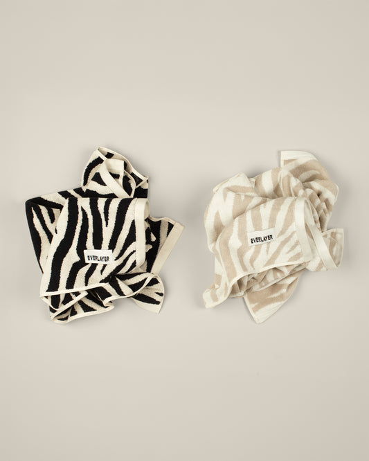 Zebra: Soft Cotton Zebra Stripe Towel