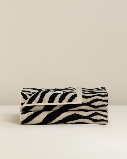 Zebra: Soft Cotton Zebra Stripe Towel