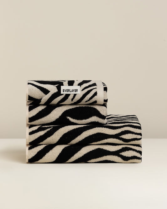 Zebra: Soft Cotton Zebra Stripe Towel