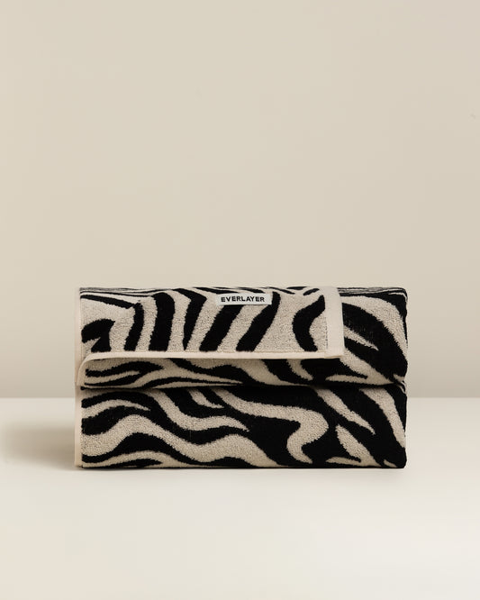 Zebra: Soft Cotton Zebra Stripe Towel