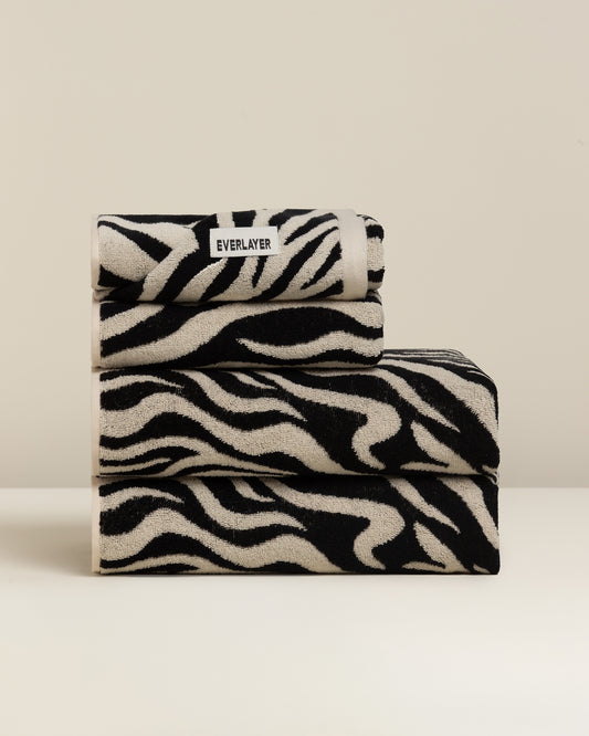 Zebra: Soft Cotton Zebra Stripe Towel