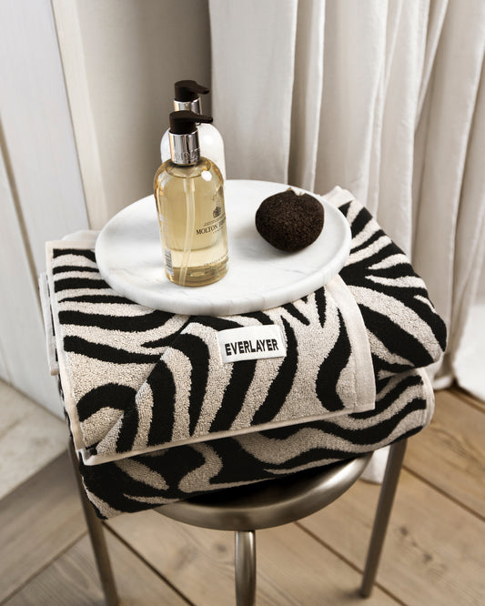 Zebra: Soft Cotton Zebra Stripe Towel