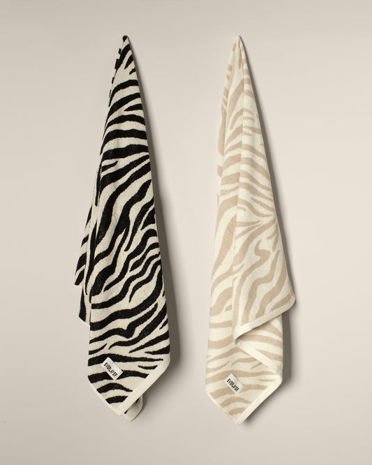 Zebra: Soft Cotton Zebra Stripe Towel
