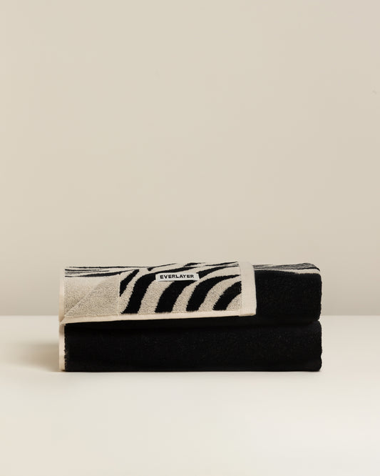 Zebra: Soft Cotton Zebra Stripe Towel