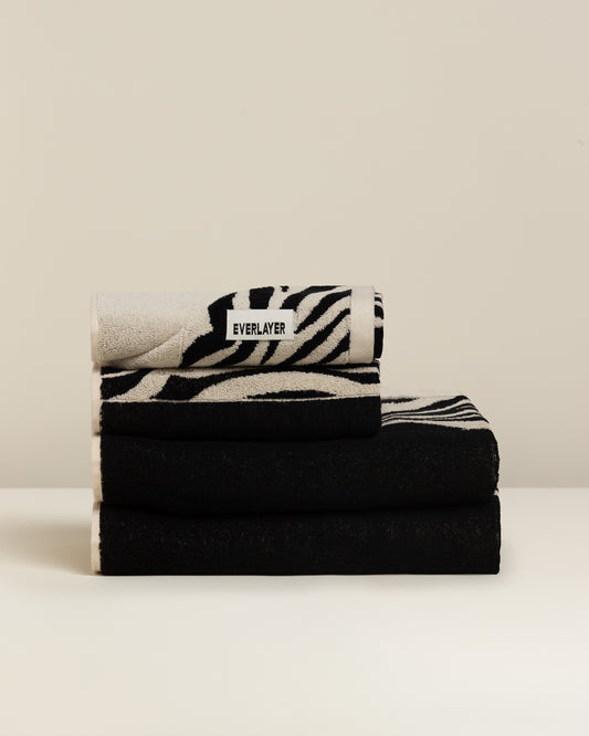 Zebra: Soft Cotton Zebra Stripe Towel