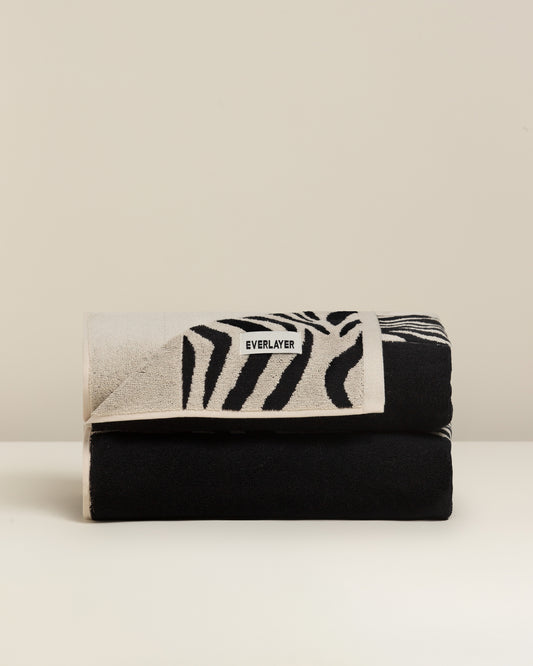 Zebra: Soft Cotton Zebra Stripe Towel