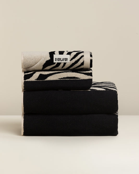 Zebra: Soft Cotton Zebra Stripe Towel