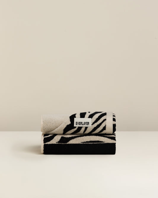 Zebra: Soft Cotton Zebra Stripe Towel