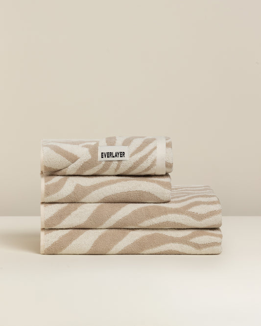 Zebra: Soft Cotton Zebra Stripe Towel