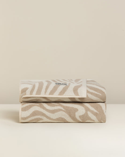 Zebra: Soft Cotton Zebra Stripe Towel