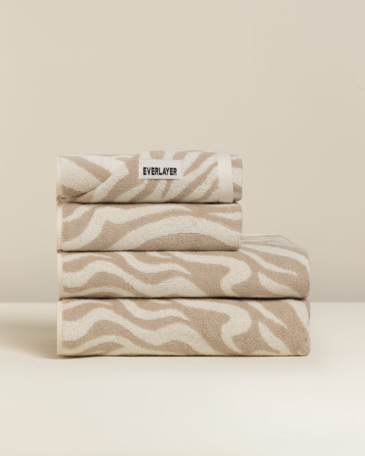 Zebra: Soft Cotton Zebra Stripe Towel