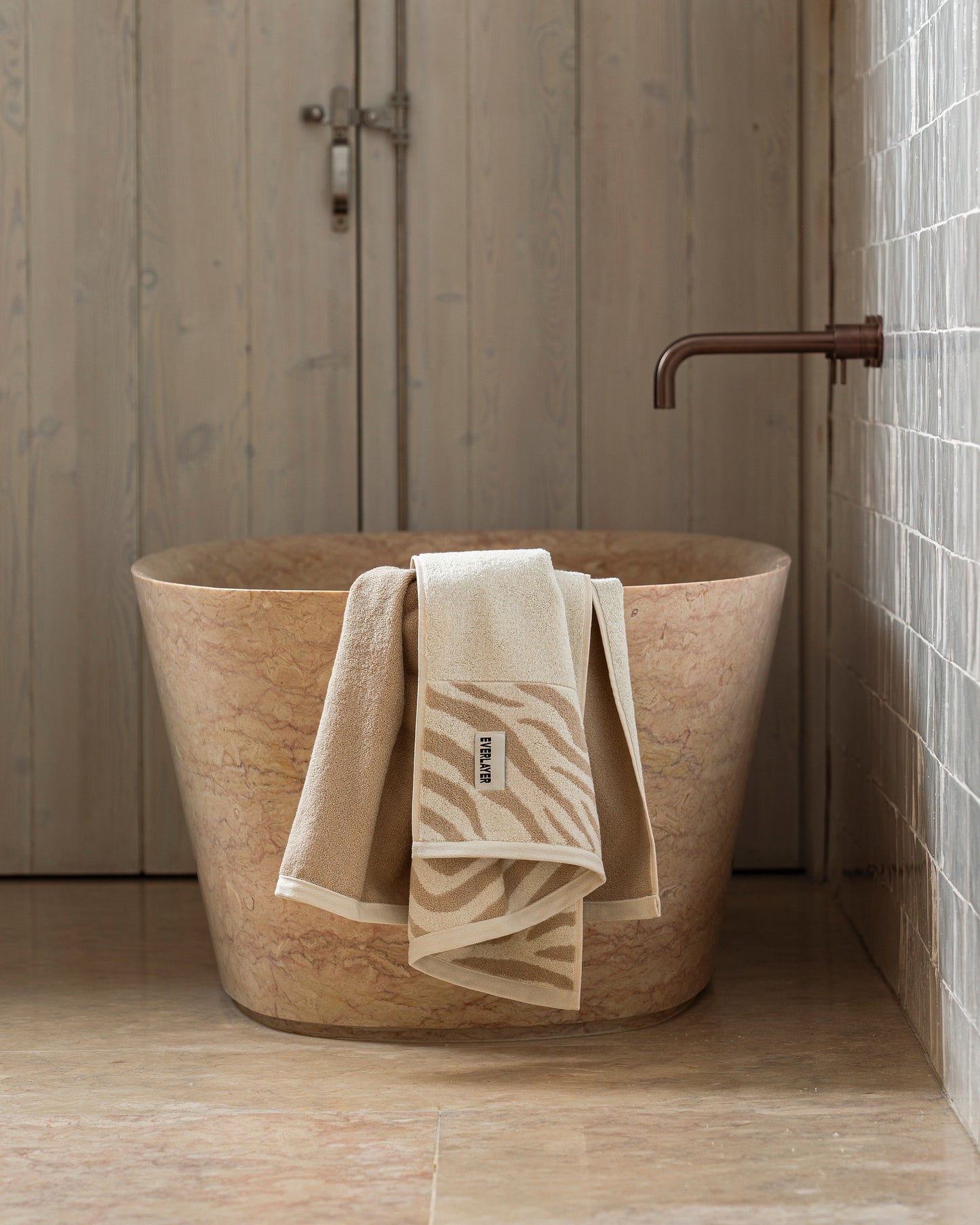 Zebra: Soft Cotton Zebra Stripe Towel