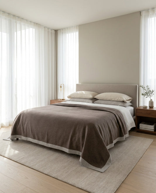 Ravello: Artisanal Merino Wool Bed Blanket