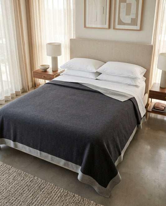 Ravello: Artisanal Merino Wool Bed Blanket