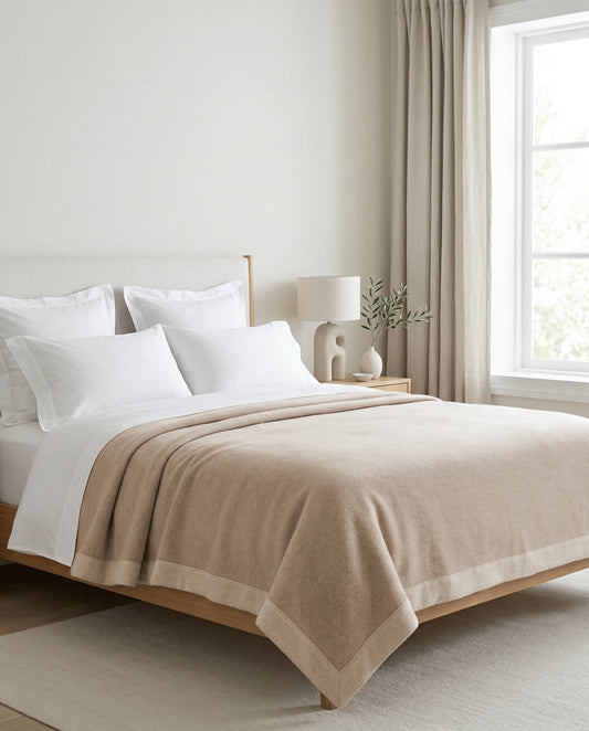 Ravello: Artisanal Merino Wool Bed Blanket