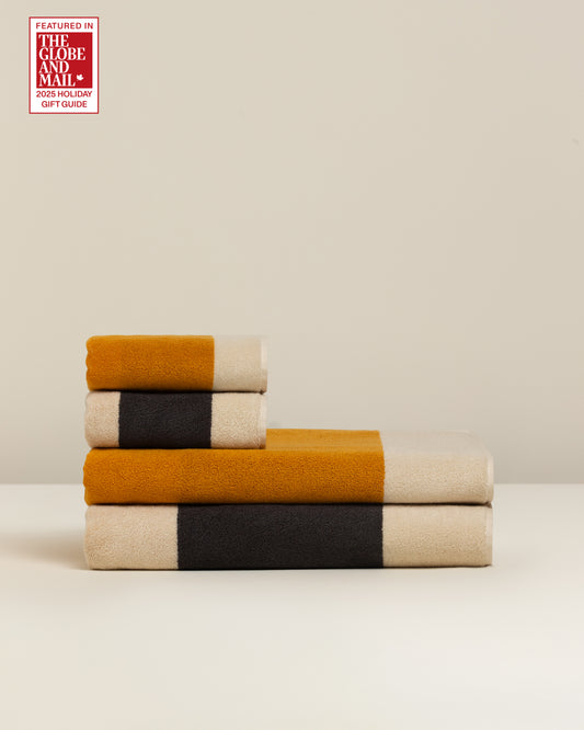 Janus Reverso: Soft Cotton Reversible Stripe Towel