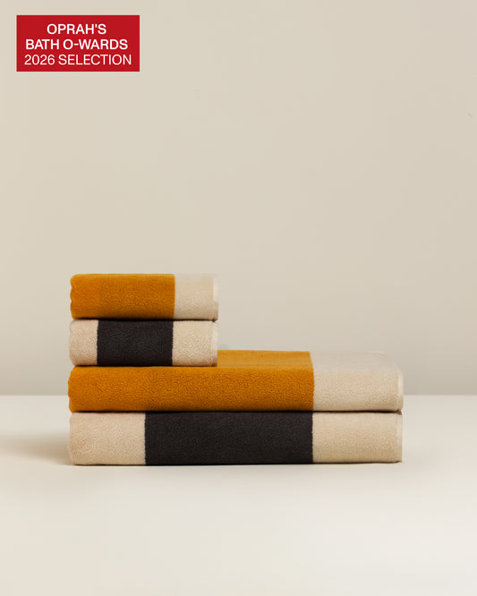 Janus Reverso: Soft Cotton Reversible Stripe Towel