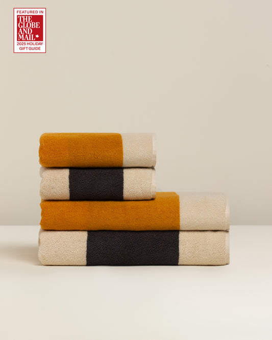 Janus Reverso: Soft Cotton Reversible Stripe Towel