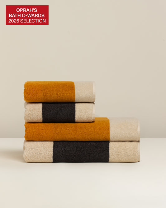 Janus Reverso: Soft Cotton Reversible Stripe Towel